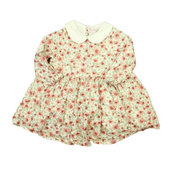 Confiture Girls Ivory | Pink | Green Floral Dress size: 18 Months - Picture 1 of 1